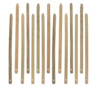 LIGHTAOTAO Hand Fan Folding Fan Sticks Bamboo 15Pcs 25X1Cm Lightweight Frame for Craft Projects and Dance Performance