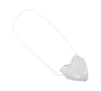 LIGHTAOTAO Heart Shaped Sequin Crossbody Bag with Convenient Strap, Plastic Polyester Mini Purse, Stylish Multifunctional Use for Travel and Shopping