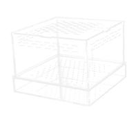 LIGHTAOTAO Mealworm Breeding Kit Acrylic Enclosure Small Insect Feeding Box for Spiders Crickets and Reptiles