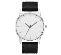 LIGHTAOTAO Men Wristwatch Male Leather Strap Quartz Analog Classic Style with Glass Face Suitable for Work and Daily Use