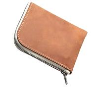 LIGHTAOTAO Men's Mini Leather Cards Bag Genuine Leather Wallet with Protective Cover, Compact Short Money Bag for Credit and Bank Cards, Stylish and Simple Design for Everyday Use