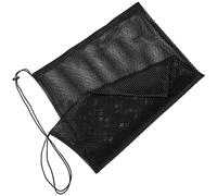 LIGHTAOTAO Mesh Storage Bag for Balls Drawstring Net Bag Multi Function Carrying Container for Basketball Football Volleyball for Gyms Stadiums and Daily Use Black