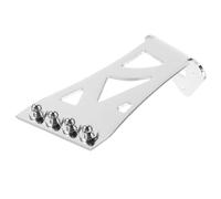 LIGHTAOTAO Metal Banjo Tailpiece for 4 String Banjo with Triangular Pattern Silver Finish Lightweight Design Improving Tone and Sustain and Performance