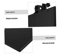 LIGHTAOTAO Metal Microphone Holder Sound Card Tray with Higher Edges for Secure Storage Multifunctional Phone Clip Shelf for Live Streaming and Recording Accessories