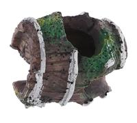 LIGHTAOTAO Mini Broken Barrel Aquarium Decoration Shrimp Hide Cave Reptile Shelter with Minimalist Design Easy to Clean and Maintain for Fish Turtle Spider Scorpion Habitat