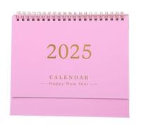 LIGHTAOTAO Mini Desktop Calendar with Metal Ring Double Wire Binding Flip Monthly Desk Calendar From July to December Small Paper Stand Up Planner with Note Space for Academic and Business