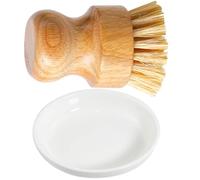 LIGHTAOTAO Multi-functional Wok Brush and Dish Scrubber Brush Set for Kitchen Supplies, and Ceramic Material, for Cleaning Cast-iron Pans and Household Pots