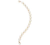 LIGHTAOTAO Pearl Bag Chain Strap DIY Replacement Gold Buckle 30Cm Pearl Beads Sturdy Chain for Purse, Wallet and Craft Making