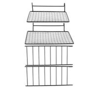LIGHTAOTAO Pet Bird Mesh Perch Platform Climbing Ladder for Parrots Cage Stainless Steel Small Black Platforms and Ladders Bird Cage Accessories for Small Animals