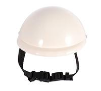 LIGHTAOTAO PET Helmet Safety Hat for Dogs and Cats Waterproof Sun Protection Adjustable Size PET Supplies (White 6 Inches)