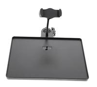 LIGHTAOTAO Phone Holder for Microphone Stand Microphone Holder Tray with Clip-on Design Abs Metal Build Wear-resistant Clamp on Rack for Live Streaming and Recording Style