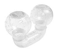 LIGHTAOTAO Plastic Hamster Tubes for Small Pets with Modular Design and Seamless Connection, White Pet Cage Accessories for DIY Landscaping and Safe, Secure Play Environment