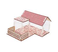 LIGHTAOTAO Play House for Hamster Boredom Breaker Toy Acrylic Wood Guinea Pig Climbing House