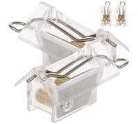 LIGHTAOTAO Pom Material Cord Locks 4pcs Venetian Blinds Hardware for Bamboo Blind Repair and Window Cord Management