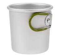 LIGHTAOTAO Portable Aluminium Alloy Outdoor Water Cup Camping Coffee Mug with Folding Handle, Easy to Hold Lightweight for Camping and Traditional Place Settings
