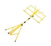 LIGHTAOTAO Portable Book Stand Fold Musician Adjustable Holder Accessory Guitar Collapsible Lightweight Music Stand Tablet Music Stand Music Stand Portable Music Instrument Stand Yellow
