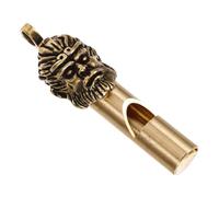 LIGHTAOTAO Portable Brass Whistle Keychain Good Sound Quality with Deafening Loud Volume Sturdy Brass Material, for Outdoor Activities, Camping, Hiking and Emergency Use