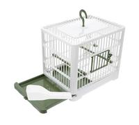 LIGHTAOTAO Portable Foldable Bird Travel Cage with Stand for Small Parrots and Parakeets Lightweight Abs Construction Easy to Carry and Clean Nesting Carrier for Outdoor Trips and Travel