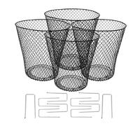 LIGHTAOTAO Portable Iron Plant Cover for Protecting Vegetables Sturdy Multi-use Plant Protector Cage Black Flowerpot Cover for Gardening and Outdoor Use