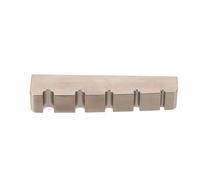 LIGHTAOTAO Pre-slotted Titanium Alloy Bass Guitar Nut Replacement for 5-string Electric Bass Slotted and Flat Bottom Design Resists Wear Extends Instrument Life and Professional Settings