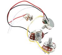 LIGHTAOTAO Professional Electric Guitar Wiring Harness with Potentiometer, Small and Lightweight Prewired Circuit Kit Made of Sturdy Plastic and Metal, Easy Installation Accessory