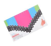 LIGHTAOTAO Professional Kalimba Note Sticker 17-tone Assorted Colour Adhesive Sticker for Kalimba, Easy to Paste and Replace, Musical Instrument Part for Beginners and Thumb Random Color