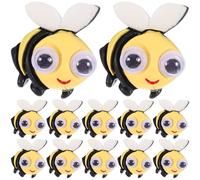 LIGHTAOTAO Push Pins Replaceable Thumbtacks Cute Cartoon Bee Shape 20pcs Made of Resin and Alloy and for Cork Notice Boards, for Home Supply Gift for Painting Lovers