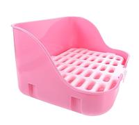 LIGHTAOTAO Rabbit Litter Box for Small Pets Square Bunny Toilet Tray High Sides Easy to Clean for Guinea Pigs Ferrets and Other Small Animals
