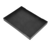 LIGHTAOTAO Reptile Tortoise Bathing and Feeding Bowl Medium Black Sturdy Plastic Large Water Dish for Turtle Housing and Pet Care