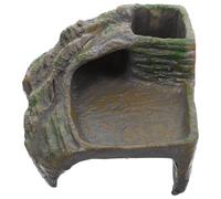LIGHTAOTAO Resin Turtle Platform with Realistic Look, Practical Reptile Hideout for Small Snakes and Lizards, for Terrarium Habitat or Desktop Ornament