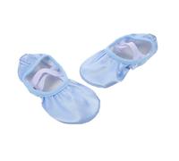 LIGHTAOTAO Ribbon Satin Ballet Shoes for Women Soft Sole Dance Slippers with Enhanced Traction Breathable Flexible Flats for Grading Exams and Practice Classes Sky Blue