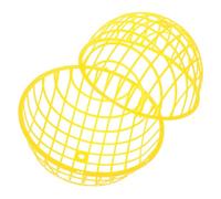 LIGHTAOTAO Rolling Outdoor Poultry Cage with Ventilated Mesh Movable Chicken and Rabbit Enclosure for Safe Pet Protection and Expanded Roaming Area Yellow Round Design