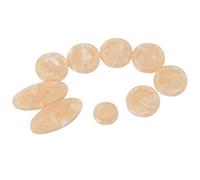 LIGHTAOTAO Saxophone Key Buttons Shell Inlays Accessories Metal Material 9pcs Set Easy to Carry , Great Decor for Musical Instrument Replacement for Soprano and Alto Saxophone