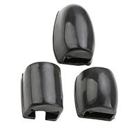 LIGHTAOTAO Saxophone Silicone Side Key Covers 3Pcs Black Key Risers for Alto and Tenor Saxophone Practice