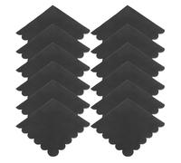 LIGHTAOTAO Scalloped Edge Disposable Paper Napkins Black 100 Pieces for Restaurant and Wedding Events Bulk Party Supplies