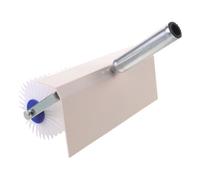 LIGHTAOTAO Self Leveling Bubble Roller with Splash Guard and Bracket, Wear-Resistant Plastic and Iron Spiked Roller for Epoxy and Self Leveling Cement, for Epoxy Flooring Applications