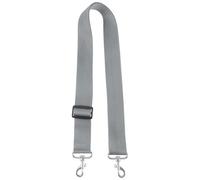 LIGHTAOTAO Silver Grey Snare Drum Sling Strap 3.6Cm Wide Adjustable Marching Drum Belt with Metal Tiger Head Hook for Instrument Parts