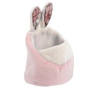 LIGHTAOTAO Small Pet Bed for Hedgehog and Rat, Washable Flannel and Plastic Fabric Nest with Comfortable Sleep Experience, Cute Shape Design for Cold and Winter Days