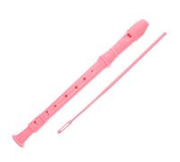 LIGHTAOTAO Soprano Recorder Flute for Adults Easy to Play Beginner Instrument with Cleaning Rod Versatile Design Pink for School Bands and Classical Music