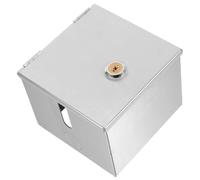LIGHTAOTAO Stainless Steel Electrical Outlet Lock Box Weatherproof Socket Protector for Type Wall Plates Anti-Theft Lockable Cover with Receptacle Box for Public Spaces Safety