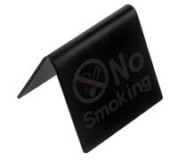 LIGHTAOTAO Stainless Steel No Smoking Tabletop Sign for Indoor Restaurant and Wedding Banquet Use Solid Material