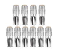 LIGHTAOTAO Stainless Steel Pig Drinking Nipples 10pcs Leak Prevention Water Dispenser Suitable for Piglets and Livestock Farming