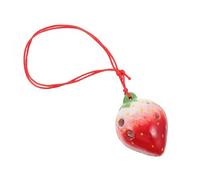 LIGHTAOTAO Strawberry Ocarina Wind Instrument for Beginner Practice Creative Musical Instrument with Adorable Fruit Design Sturdy Craftsmanship for Student Use