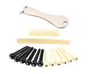 LIGHTAOTAO Sturdy Guitar Bridge Pins Puller Tool Set for Acoustic and Electric Guitar Made of Plastic and Metal with Simple Installation and Convenient Operation