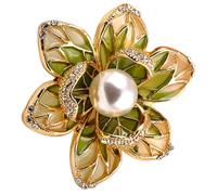 LIGHTAOTAO Stylish Flower Lapel Pin for Clothes, Alloy Decorative Boutonniere Pin with Unique Design, Versatile Fashion Brooch for Women, for Dresses, Jackets, and Shawls