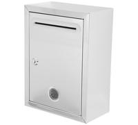 LIGHTAOTAO Suggestion Box Versatile Use Stainless Steel with Lock Wall Mounted Easy Installation Metal Donation Box for Classroom and Office