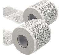 LIGHTAOTAO Toilet Paper Roll Made from Wood Pulp 2 Rolls Maze Printed Supple and Comfortable Bathroom Tissue Safe to Use Novelty Toilet Tissue Paper for Household Use