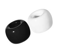 LIGHTAOTAO Toothbrush Stand Well-organized Modern Style, Base and Decorative 2pcs Ceramic Holder with Sturdy for Bathroom Suitable for Family Bathroom Countertops
