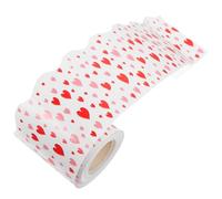 LIGHTAOTAO Valentine’s Day Heart Border Sticker 10m Roll Scalloped Bulletin Board Trim for Classroom Decorations and Teacher Poster Boards