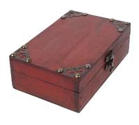 LIGHTAOTAO Vintage Wooden Treasure Storage Box with Lock Multipurpose Decorative Chest for Watches and Necklaces for Personal Use at Home a Pirate Game Treasure Chest
